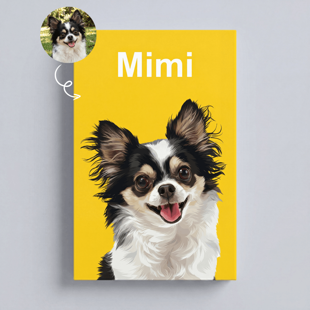 Petcanva©オーダーメイド ペット似顔絵【5点セット】