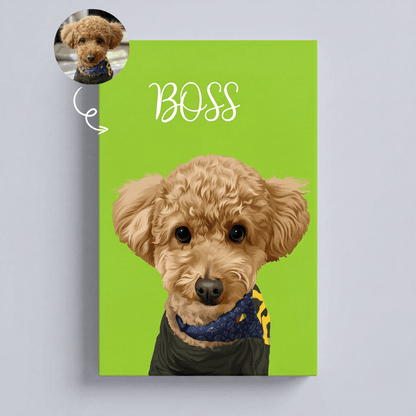 Petcanva©オーダーメイド ペット似顔絵【5点セット】