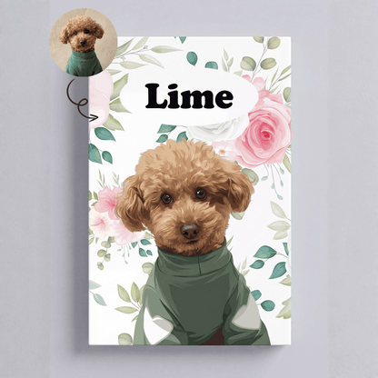 Petcanva©オーダーメイド ペット似顔絵【5点セット】