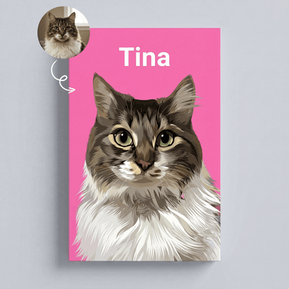 Petcanva©オーダーメイド ペット似顔絵【5点セット】