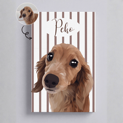 Petcanva©オーダーメイド ペット似顔絵【5点セット】