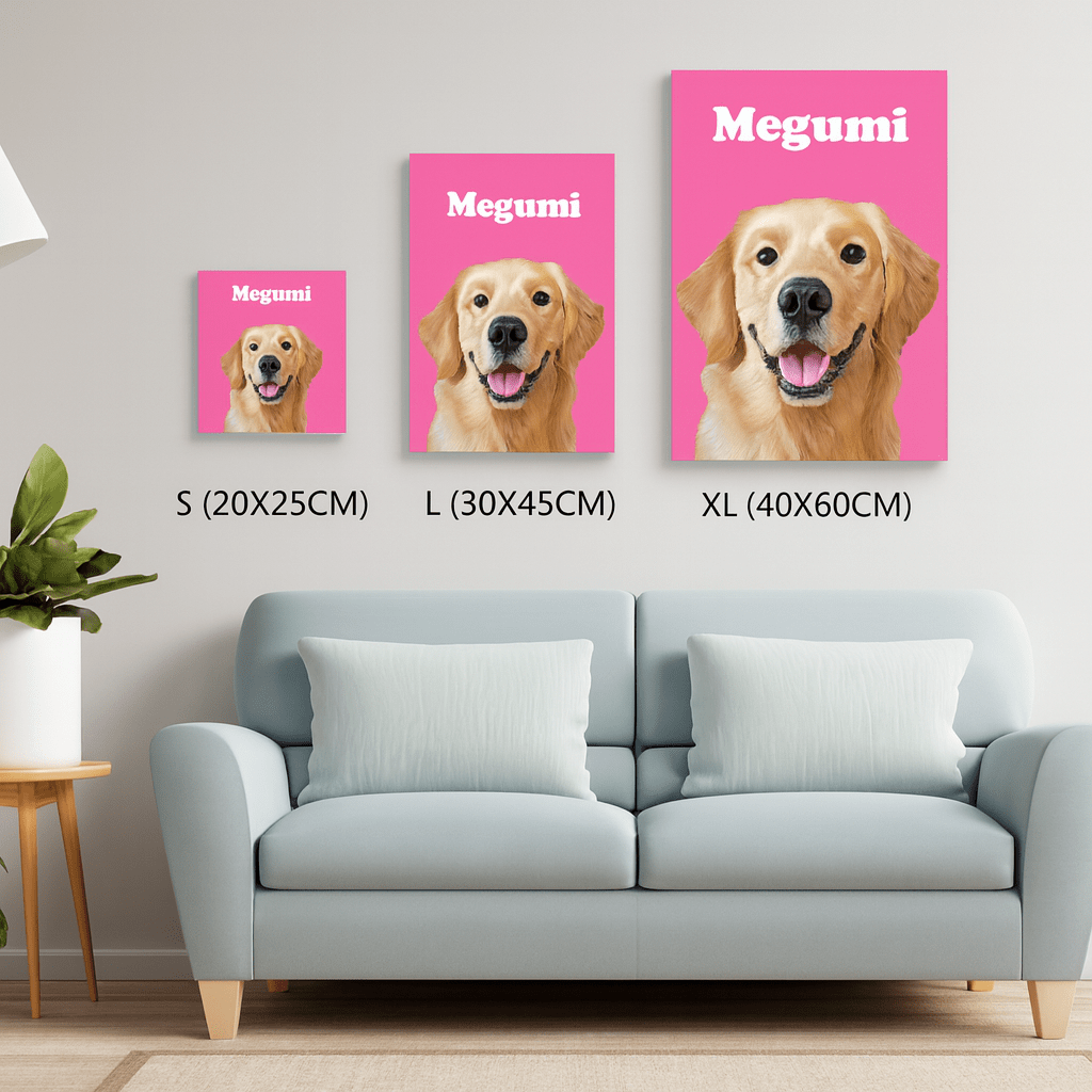 Petcanvaオーダーメイド ペット似顔絵