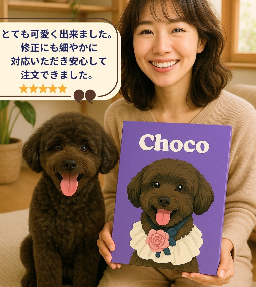 モダンオーダーメイド ペット似顔絵