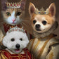 王家の3人 オーダーメイド ペット似顔絵 - PET CANVA