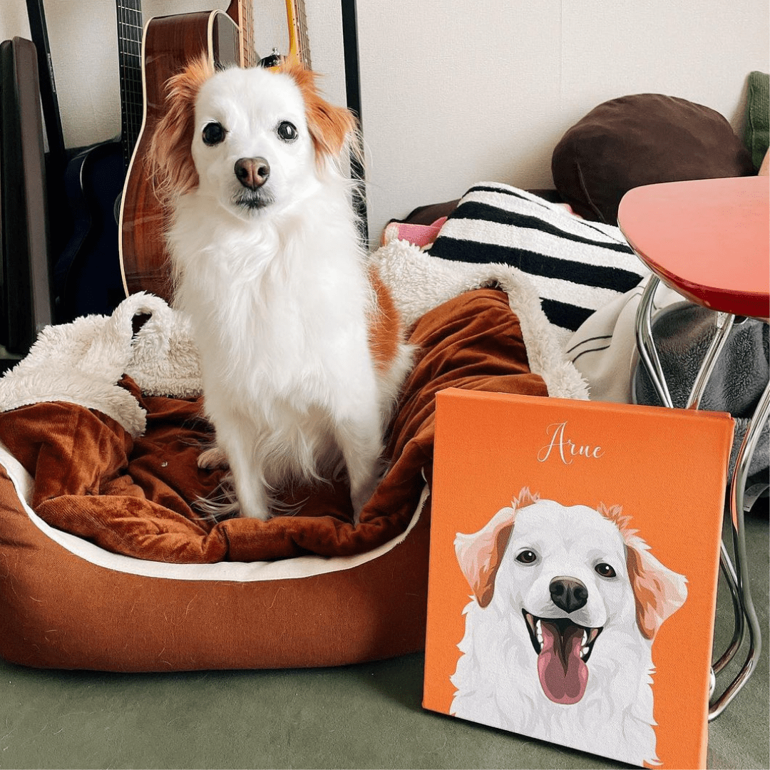 ポップペイント　単色 オーダーメイド ペット似顔絵 - PET CANVA